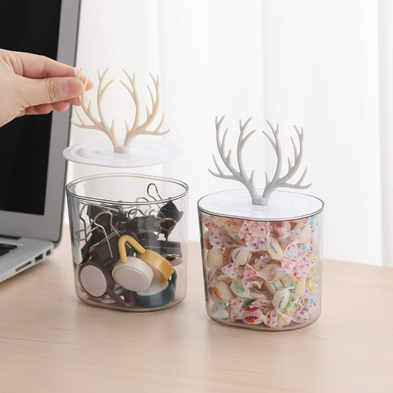 Creative Antler Cotton Swabs Container, Creative Jewelry Holder Organizer Box, Cotton Pad Q-Tip Organizer Creative Antler Cotton Swabs Container, Creative Jewelry Holder Organizer Box, Cotton Pad Q-Tip Organizer